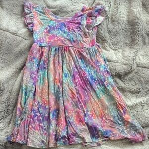 Little Sleepies Colorful Starry Kids Dress